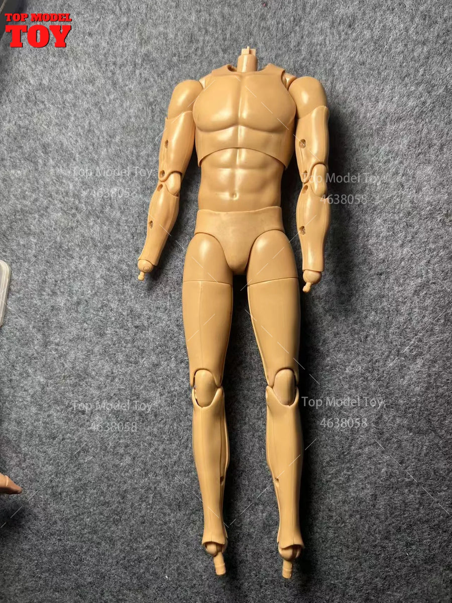 Defective 1/6 Scale Super Flexible Joints Male Body with Muscle Strong Soldier No Hands Feet 12'' Action Figure Dolls Toys