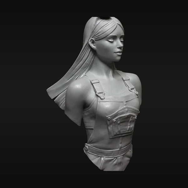Sci-Fi Female Soldier Tactical Vest 75mm Resin Bust