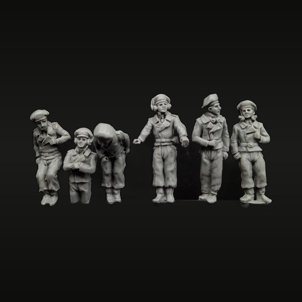 WWII British Infantry 6-Figure Set 1/72 Scale Resin Kit