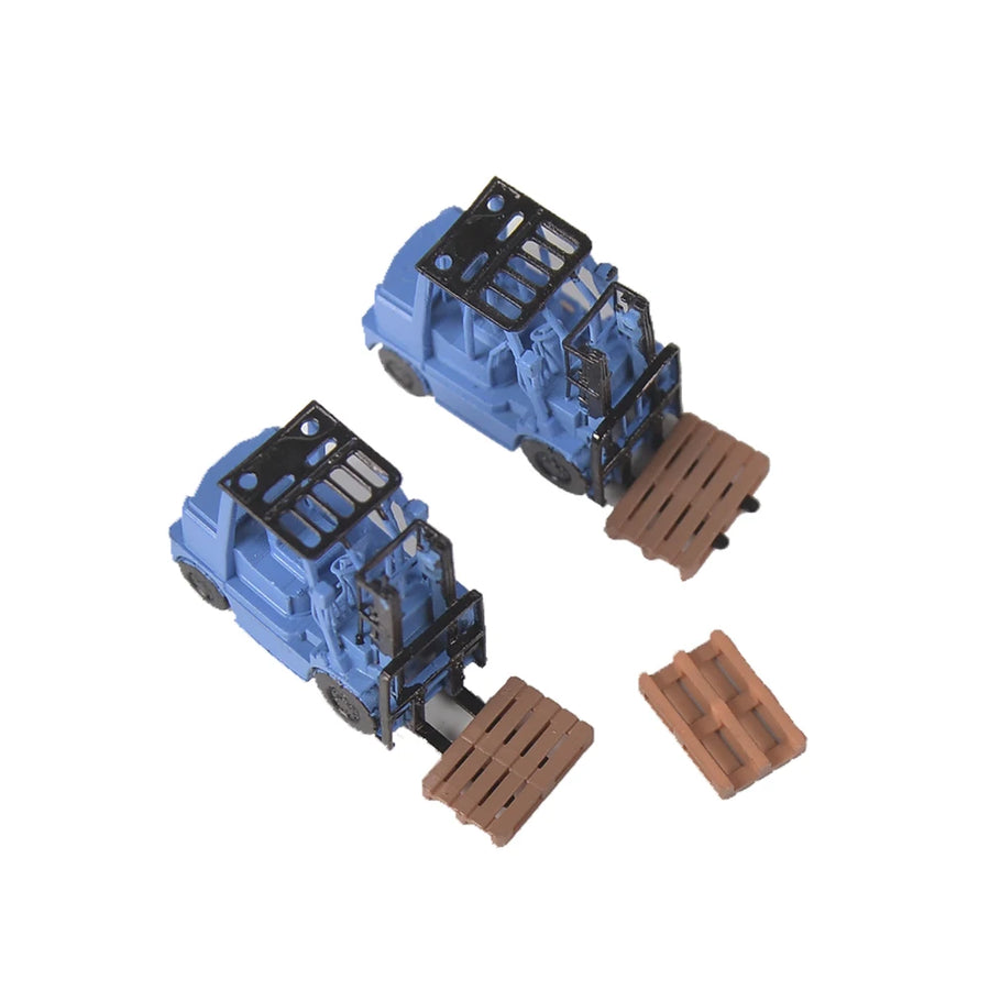 Industrial Forklift & Pallet Diorama Accessory Set 1/160 Resin Kit - resin model view 2