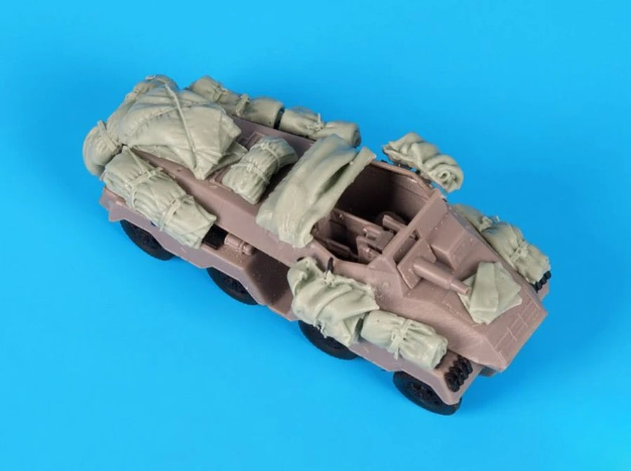 1/72 Scale Die-Cast Resin Model Assembled Kit Sd.Kfz 233 Stummel Accessories Set (No Tank) Unassembled and Unpainted