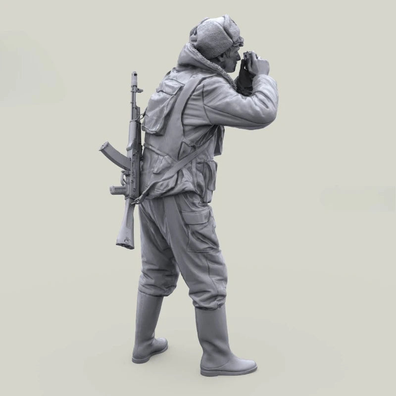 1/16 Scale Die-Cast Resin Figure Model Kit Russian Internal Troops Photographer Unassembled and Unpainted