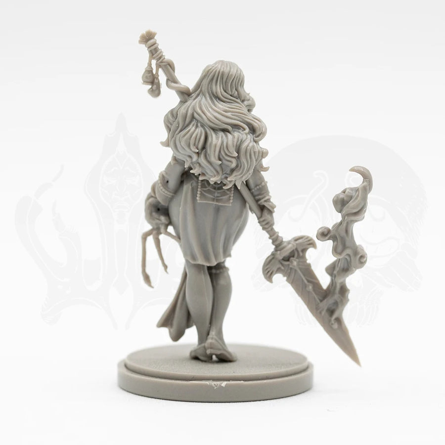 38Mm Partisan Ritika, Female Warrior, Resin Model Figure, GK, Fantasy Theme, Unassembled and Unpainted Kit