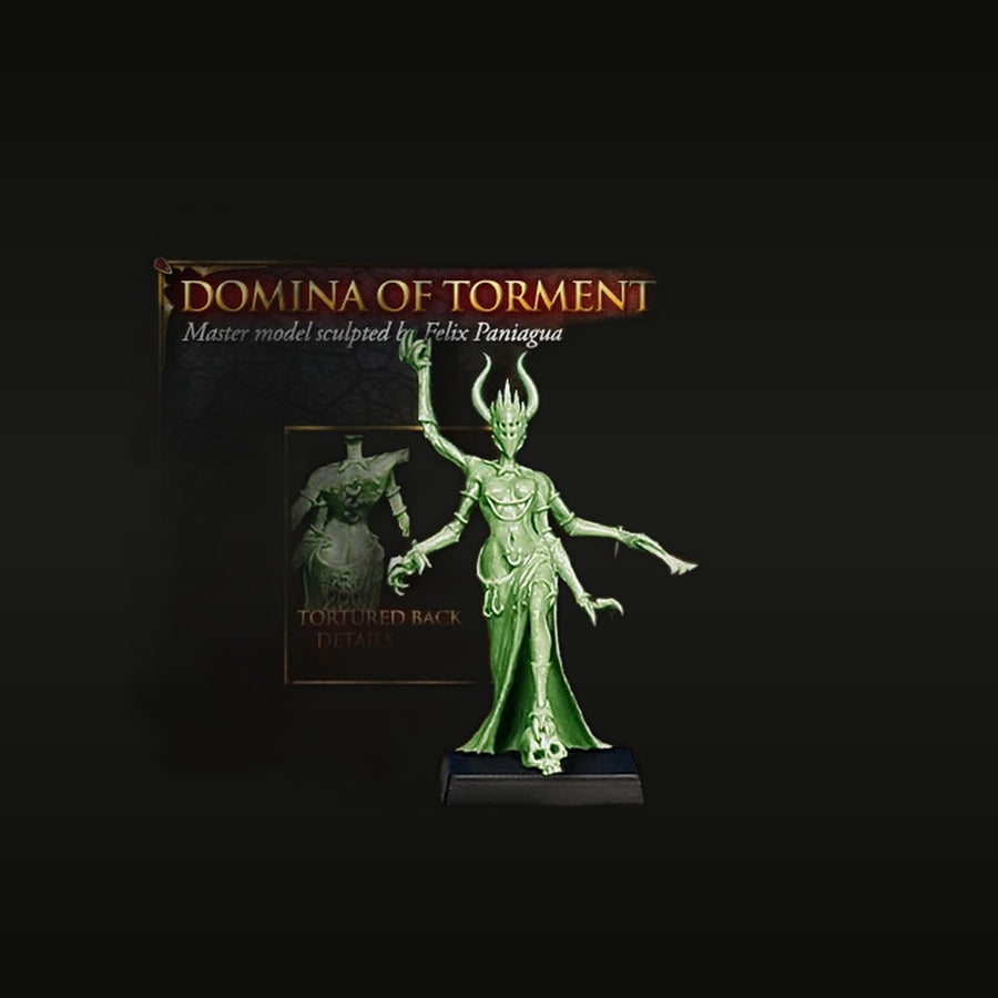Domina of Torment - 28mm Resin Figure Kit - unpainted resin model kit