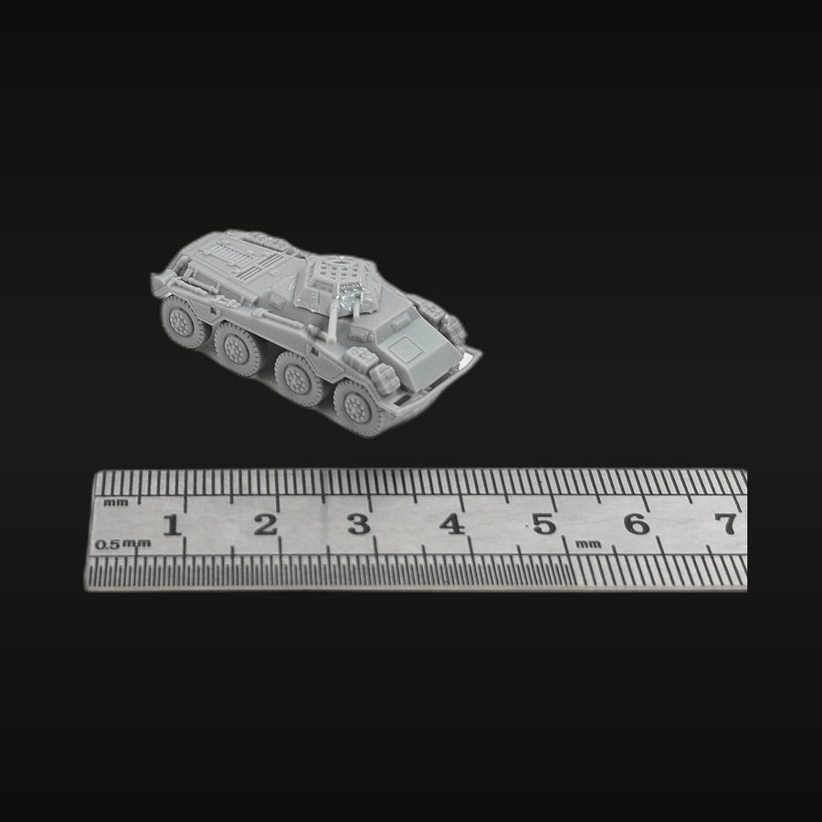 WWII German Sd.Kfz.234/1 Eight-Wheeled Armored Car 1/285 Resin Vehicle Kit - unpainted resin model kit
