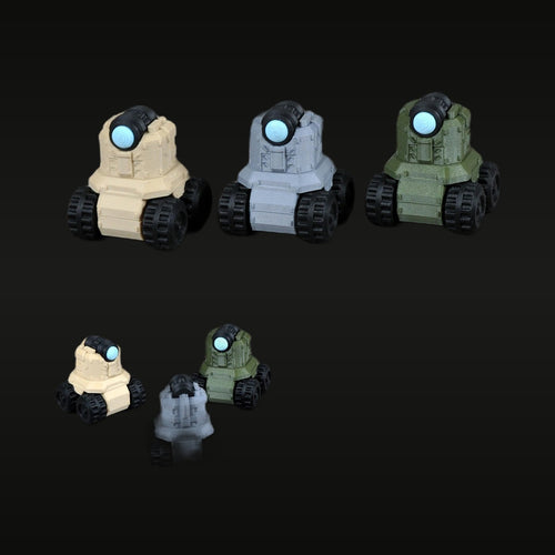 Military Tank Turret Robot 3-Piece Set 1:72 Resin Model Kit