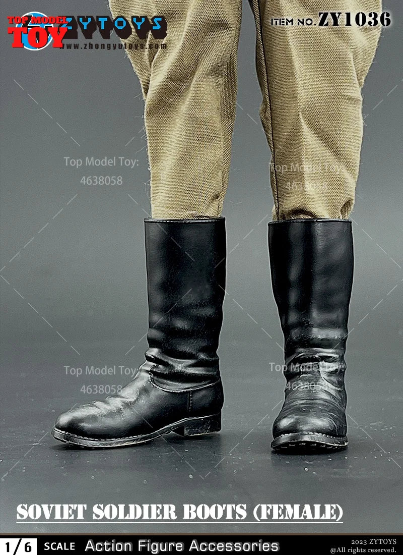 ZYTOYS ZY1024 ZY1028 ZY1034 1/6 WWII Military Boots Shoes Accessory Model Fit 12'' Male Soldier Action Figure Body Dolls Toy