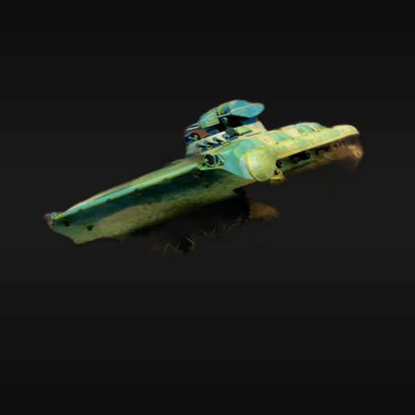 Sci-Fi Starfighter Spacecraft with Turret 1/35 Resin Vehicle Kit