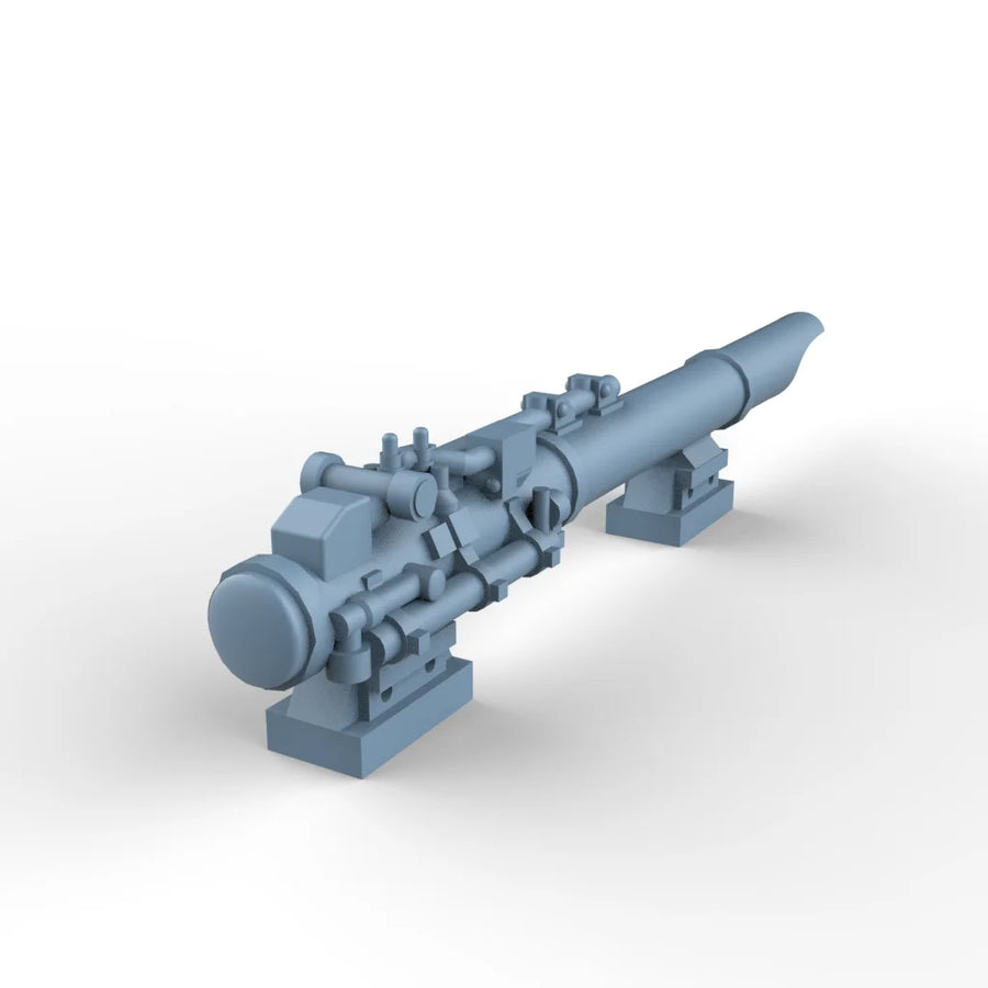 WWII German Torpedo Tube 1/350 Resin Ship Accessory Kit - resin model view 2