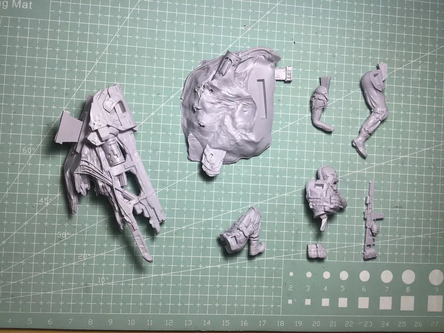 1/24 Resin Model Figure GK， Unassembled and Unpainted Kit