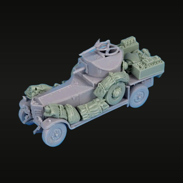 WWI/WWII British Armored Car with Stowage 1/72 Resin Kit