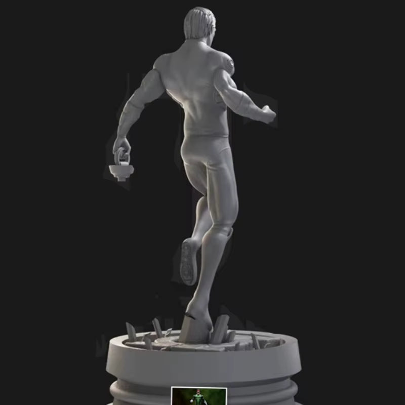 Green Lantern Superhero Full Figure with Base 75mm Resin Model Kit - resin model view 2