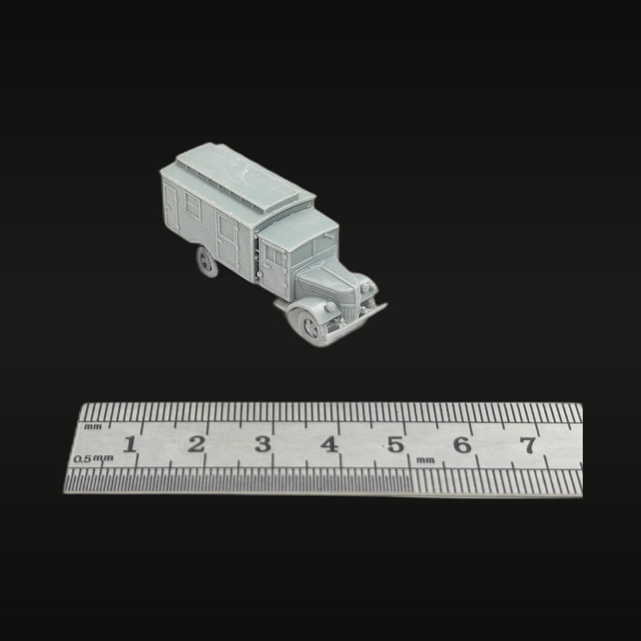 WWII German Opel Blitz Ambulance/Kofferaufbau 1/144 Resin Vehicle Kit - unpainted resin model kit