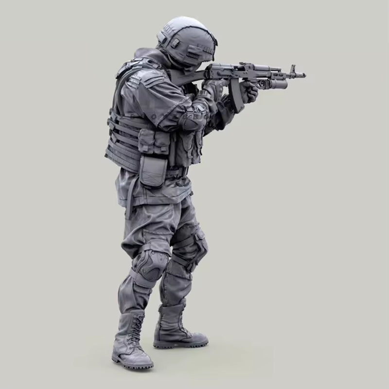 Modern US Special Forces Operators with M4 & Grenade Launcher 1/35 Resin Figure Kit - resin model view 3