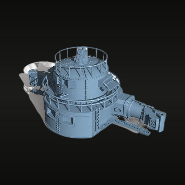 WWII IJN Yamato Class Battleship Main Gun Turret 1/144 Resin Kit
