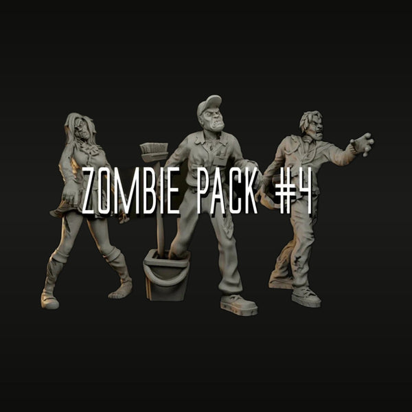 Zombie Pack #4 1/35 Resin Figure Kit