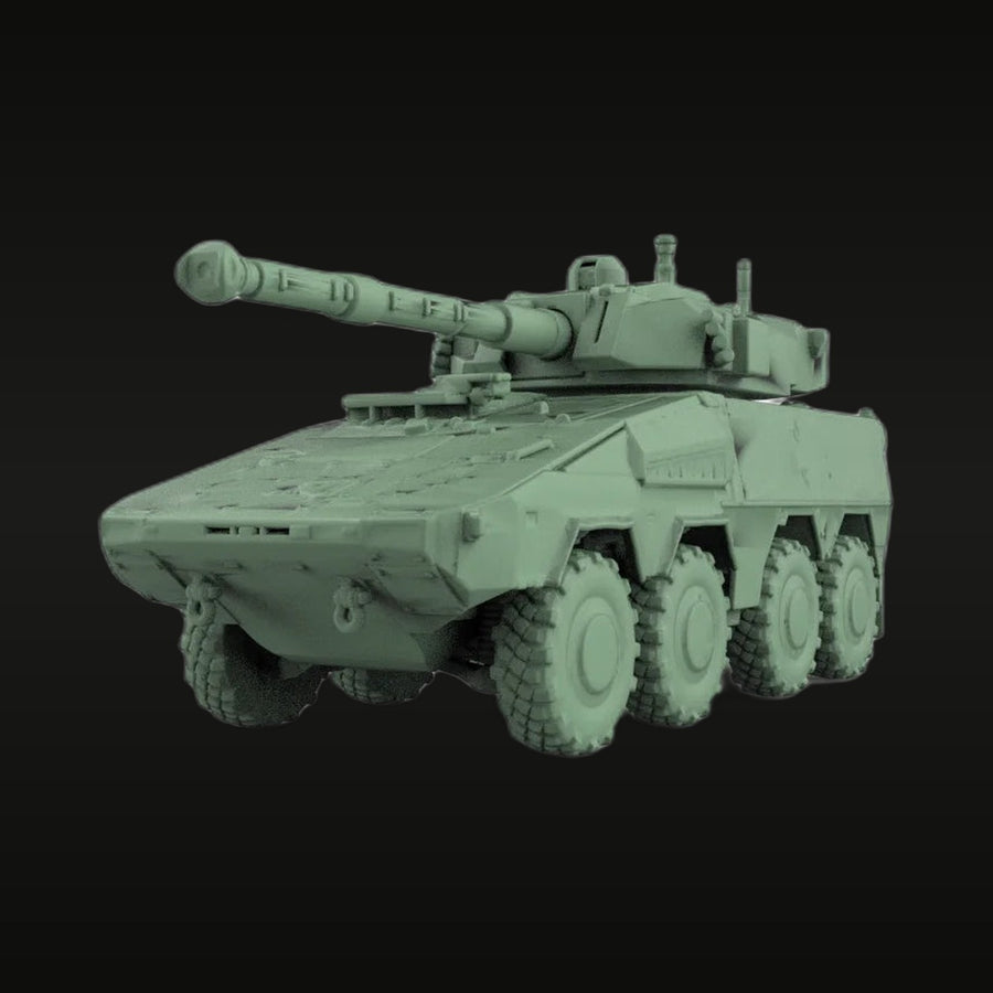 Modern French 8-Wheeled Wheeled Tank Destroyer (AMX-10RC/EBRC Jaguar) 1/35 Resin Vehicle Kit - unpainted resin model kit