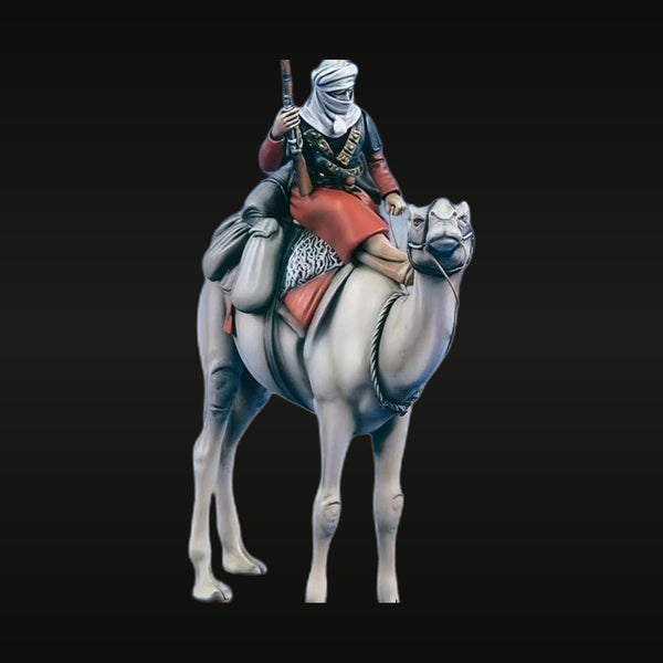 Colonial North African Camel Cavalry Soldier with Rifle 1/35 Resin Figure Kit