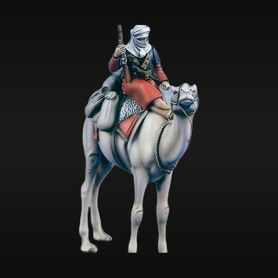 Colonial North African Camel Cavalry Soldier with Rifle 1/35 Resin Figure Kit - unpainted resin model kit