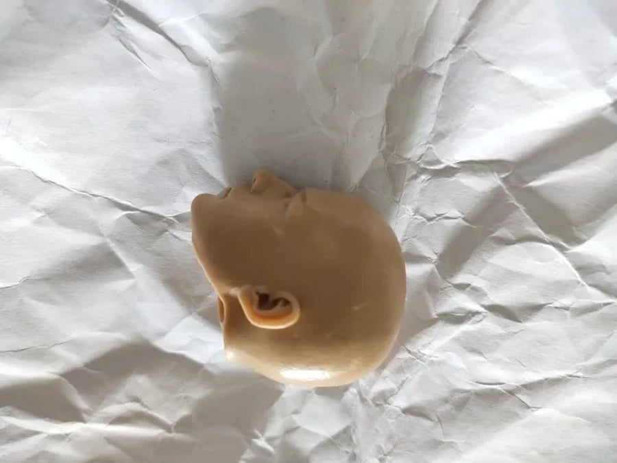 Unpainted 1/6 Scale Male Holy Monk Head Carving with Opened/Closed Eyes Model for 12