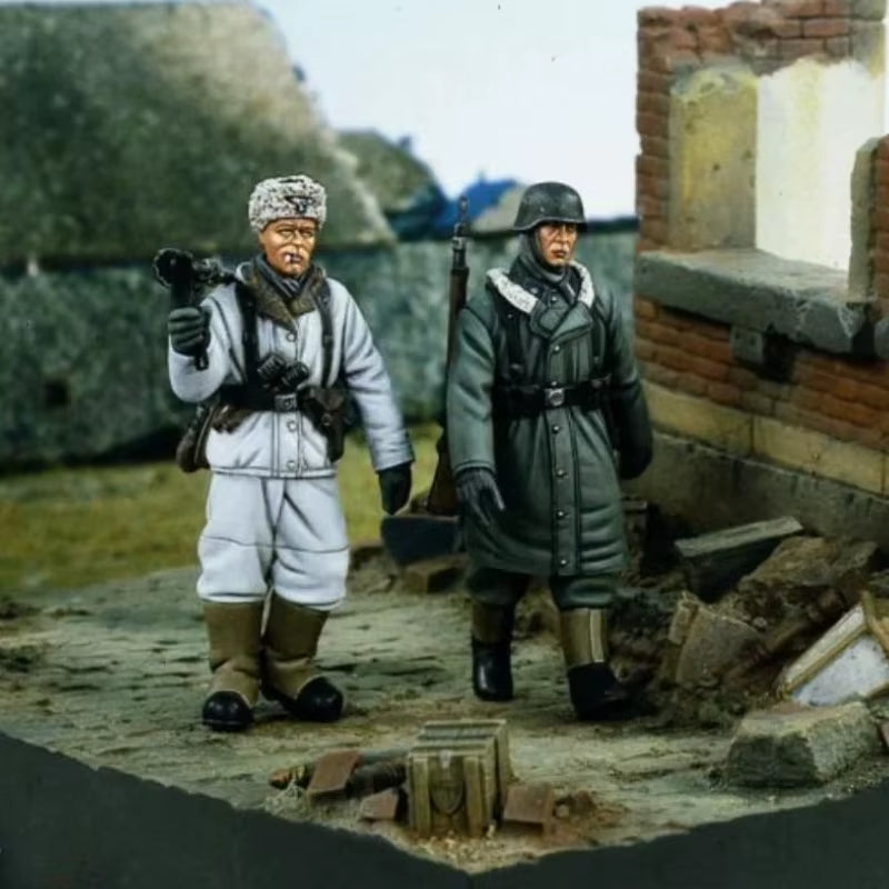 WWII German Infantry Eastern Front Multi-Figure Set 1/35 Resin Kit - resin model view 2