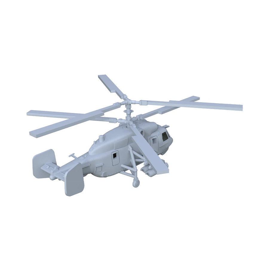 Soviet Ka-29 Naval Assault Helicopter 1/700 Resin Aircraft Kit - resin model view 3