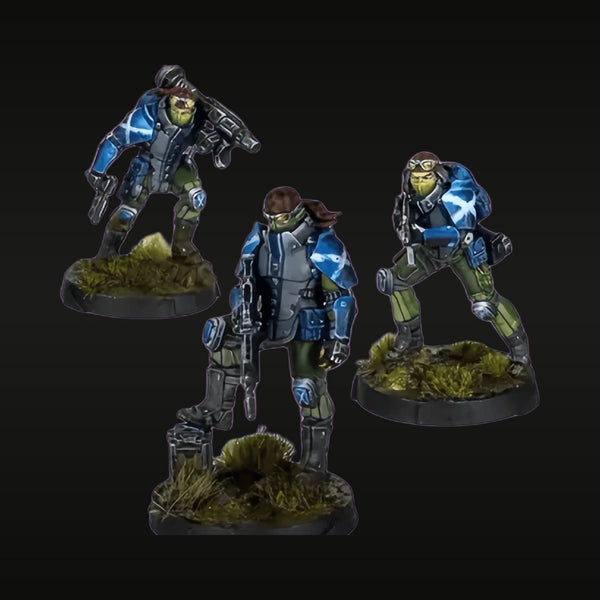 Sci-Fi Alien Commando Squad 3-Figure Set 28mm Resin Kit