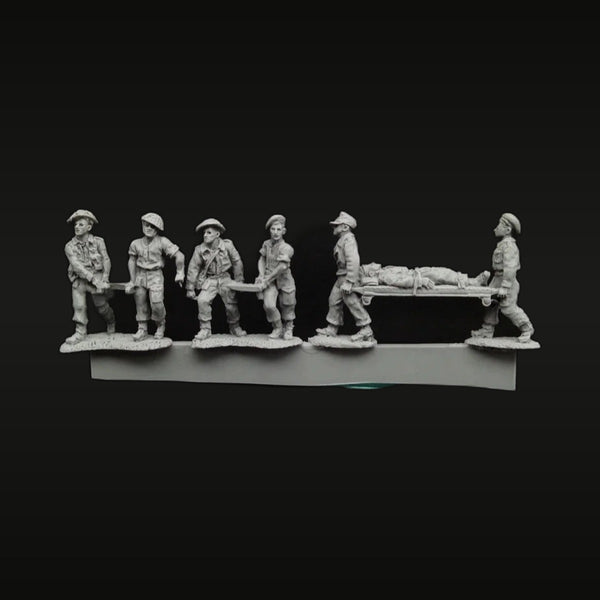 WWII British Regimental Aid Post 22-Figure Set 1/72 Resin Kit