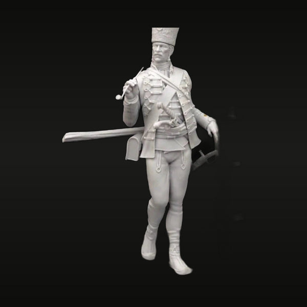 Napoleonic Austrian Officer in Shako 75mm Resin Figure Kit