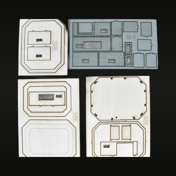 WWII German Bunker Pillbox Blockhouse 1/72 Resin Terrain Kit