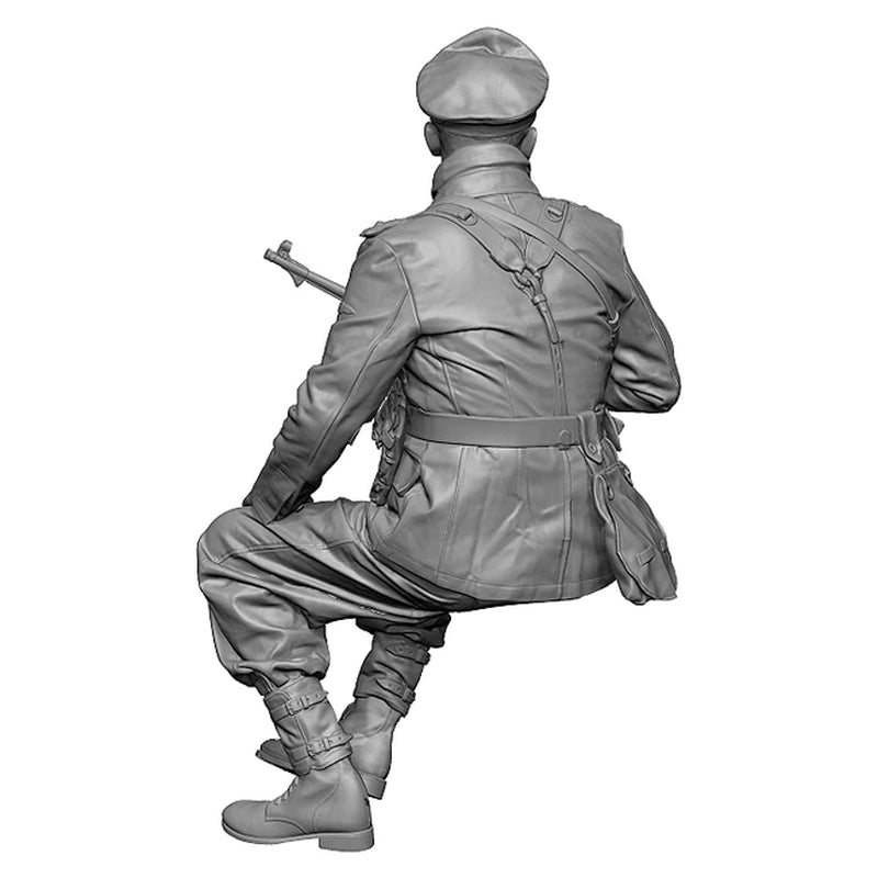 WWII Soviet Red Army Soldier with PPSh-41 SMG 1/35 Resin Figure Kit - resin model view 4