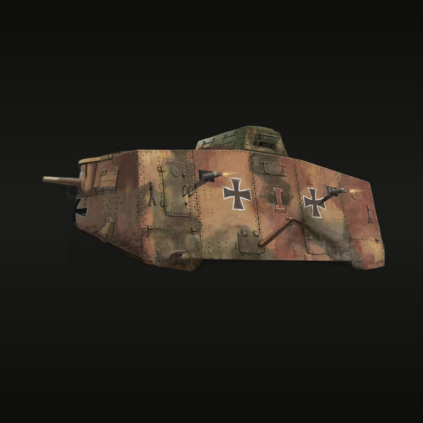 WWI German A7V Heavy Tank 1/35 Resin Vehicle Kit