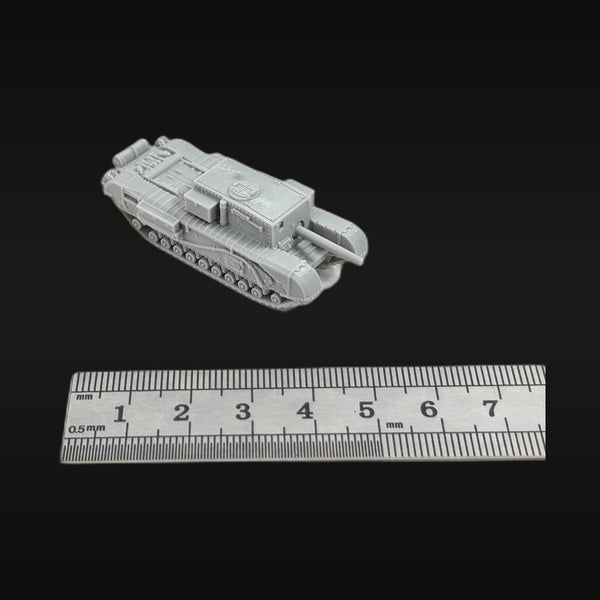 WWII British Churchill Gun Carrier 1/144 Resin Vehicle Kit