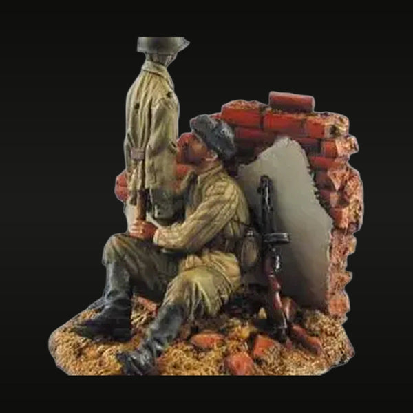 WWII Soviet Maxim Machine Gun Emplacement 1/35 Resin Diorama Kit