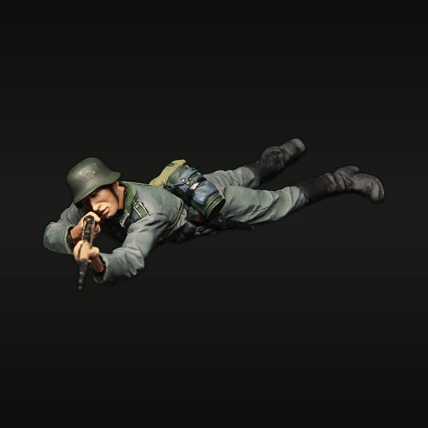WWII German Wehrmacht Soldier Prone with K98 Rifle 1/35 Resin Figure Kit