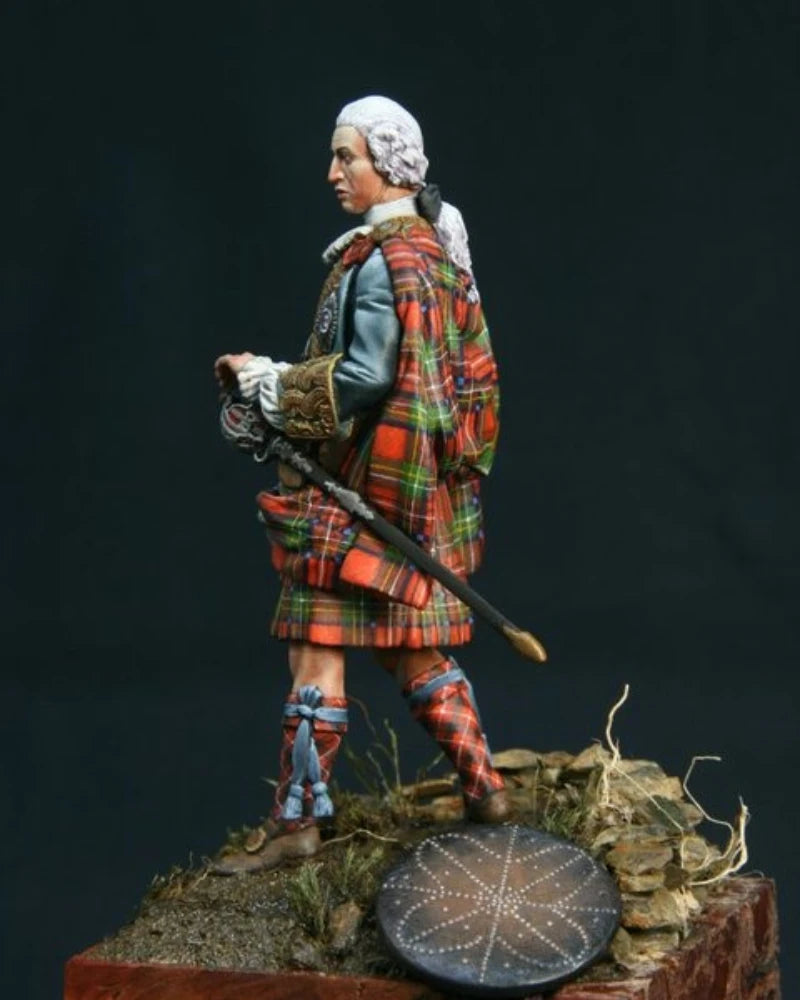 18th-Century Highland Chieftain Bust 1/24 Resin Kit - resin model view 3