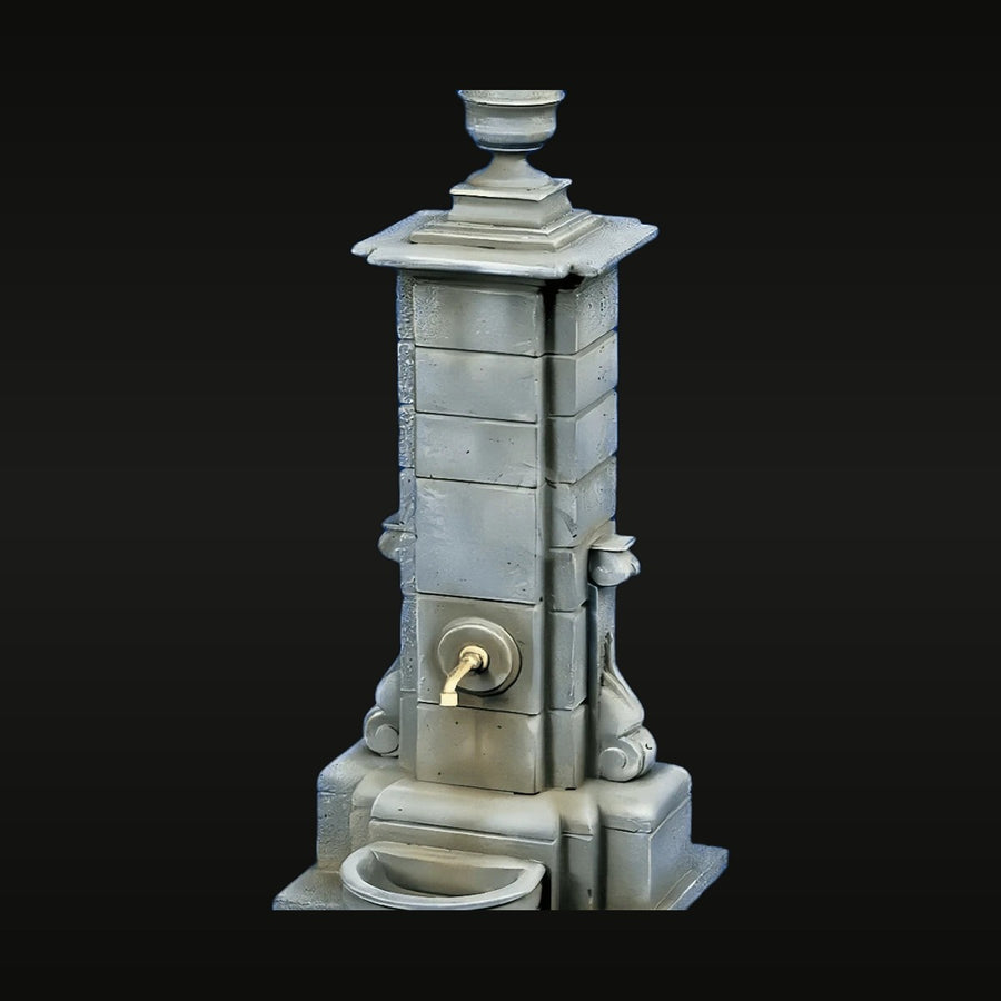 Fountain Pool Layout Props 1/35 Resin Terrain Diorama Kit - unpainted resin model kit