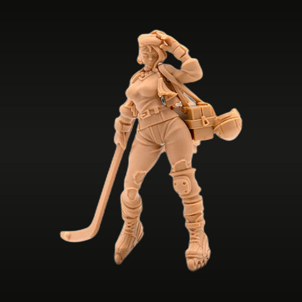 Hockey Player Enforcer Resin Figure Kit - 28mm Scale