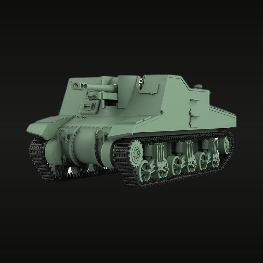 WWII British Sexton I Self-Propelled Gun 1/72 Resin Vehicle Kit - unpainted resin model kit