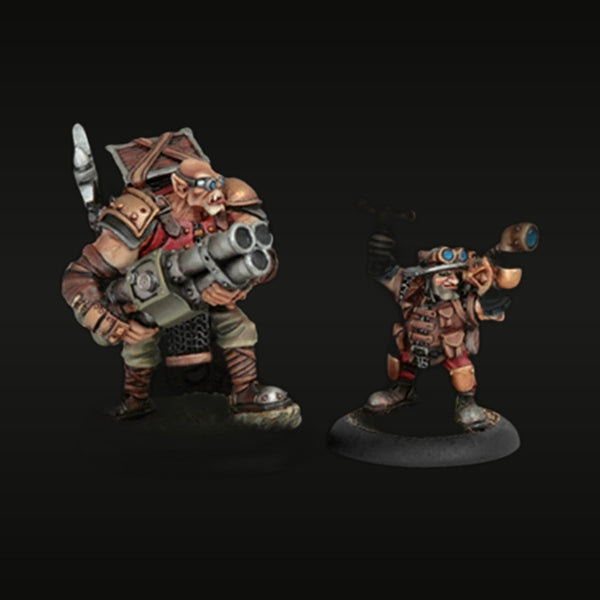 Warmachine Mercenary Herne & Jonne Character Duo 40mm Resin Figure Set