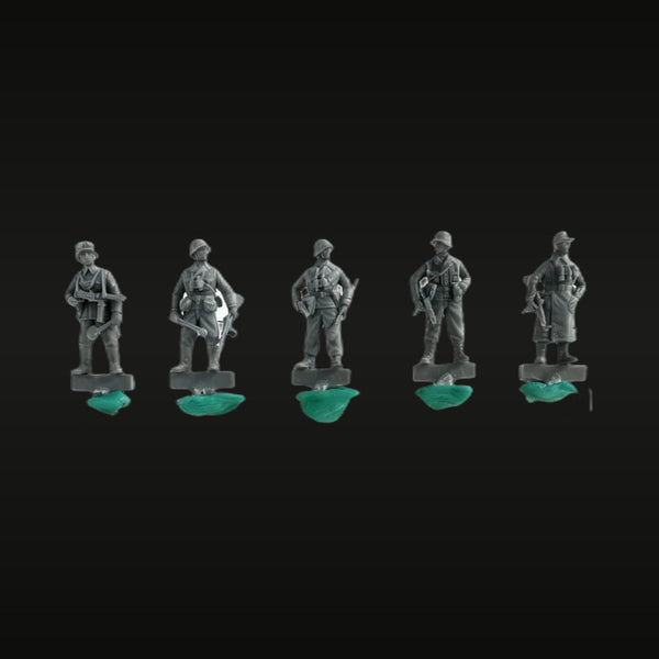 Modern Military Infantry Squad 5-Figure Set 1/72 Resin Kit