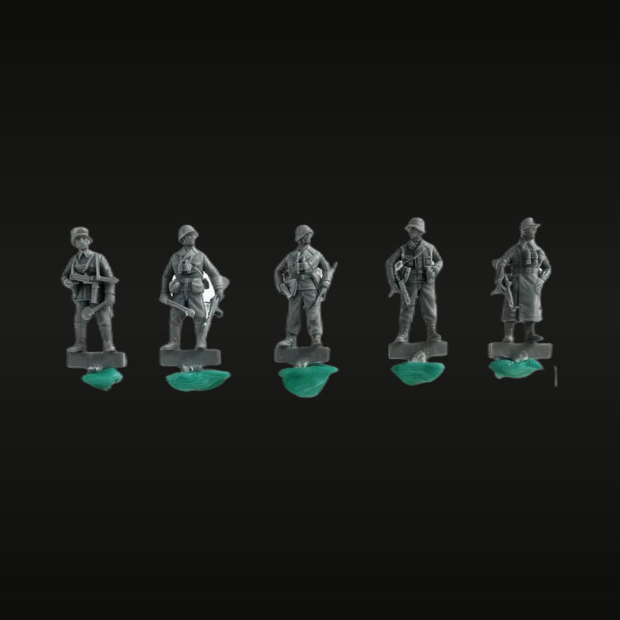 Modern Military Infantry Squad 5-Figure Set 1/72 Resin Kit - unpainted resin model kit