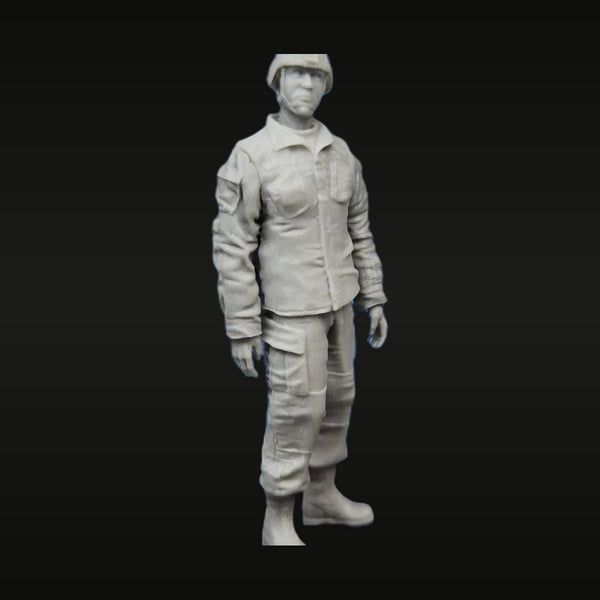 Modern US Army Female Soldier 1/35 Scale Resin Figure Kit