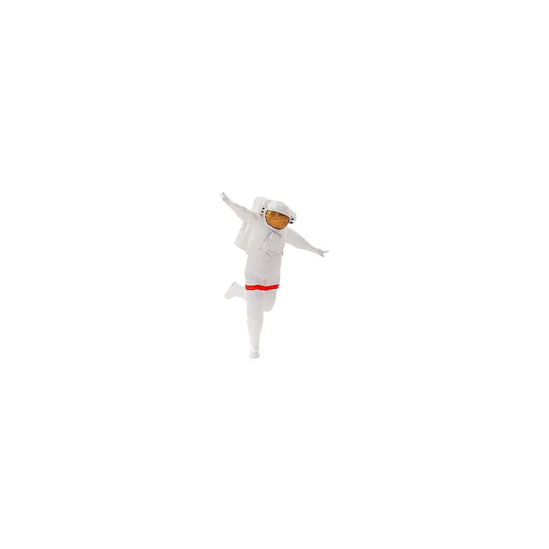 1/64 Miniature Figure Lunar Astronaut Mini Doll Model Figurine DIY Creative Sandtable Photography Props Display Decoration