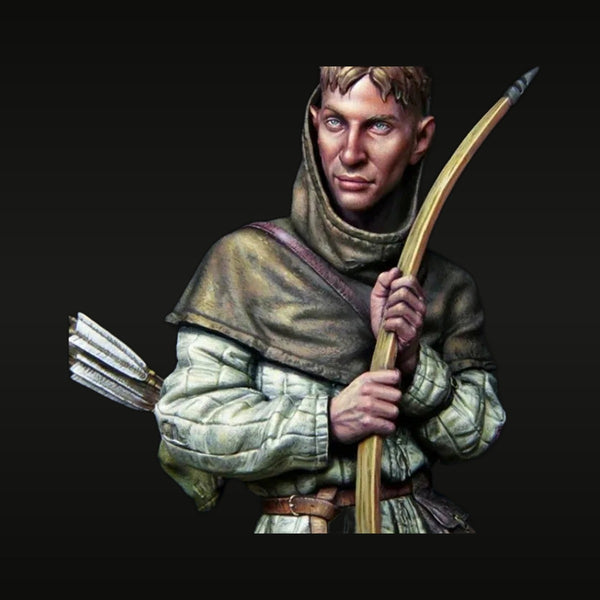 Fantasy Elf Archer with Longbow 1/12 Resin Bust