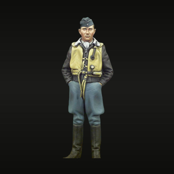 WWII RAF Pilot with Flight Gear 54mm Resin Figure