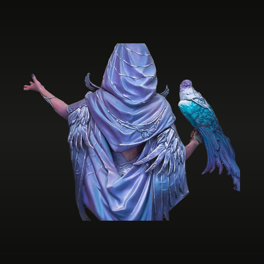 Nightingale Goddess with Owl Fantasy 1/10 Scale Resin Bust - unpainted resin model kit