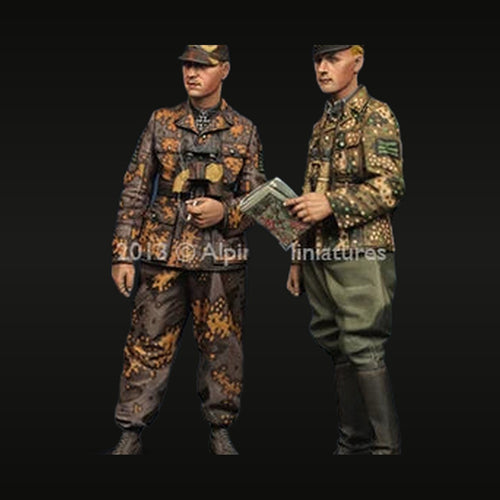 WWII German Officers Normandy 1944 1/35 Resin Figure Kit