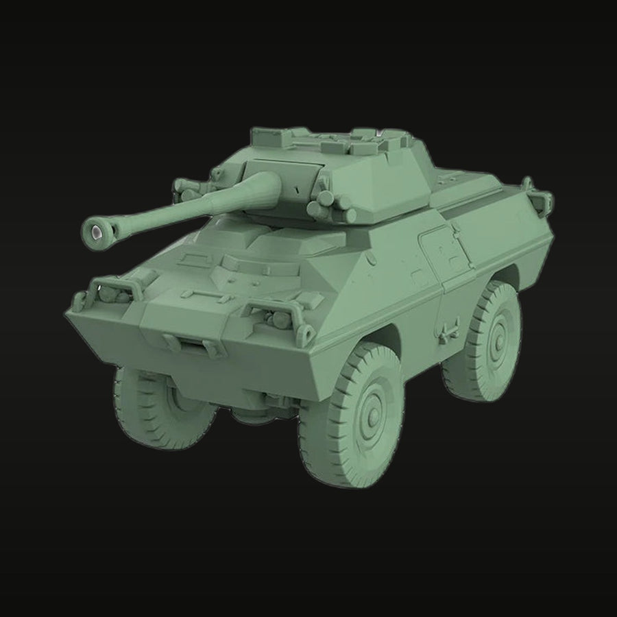 Modern 4-Wheel Armored Security Vehicle with Turret 1/56 Resin Vehicle Kit - unpainted resin model kit