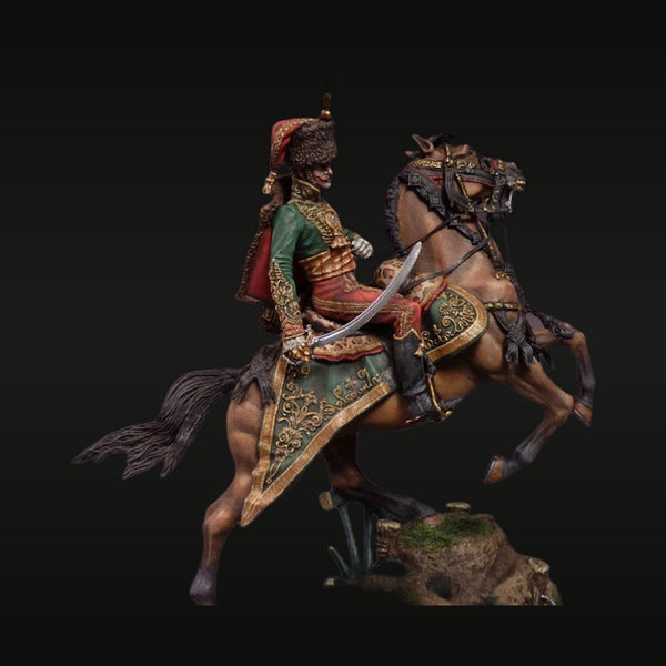 Napoleonic Cavalry General on Rearing Horse 1/32 Resin Figure